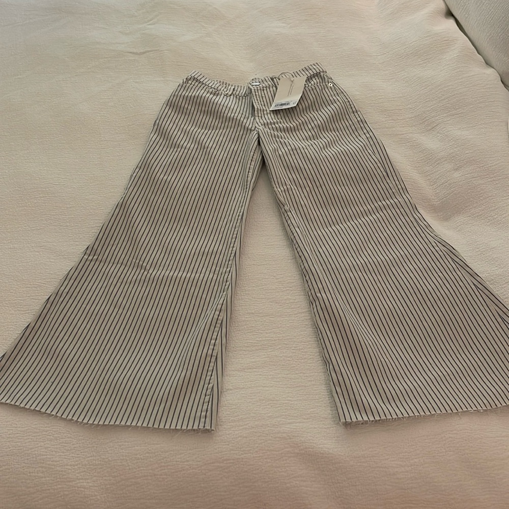 Frame lightweight wide leg Le Palazzo Crop pants NWT
